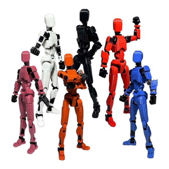 Dummy 13, Action Figure Articulated Toy Robot, 3D Printed Jointed Movable - Picture 2 of 8